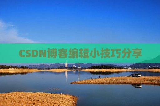 CSDN博客编辑小技巧分享